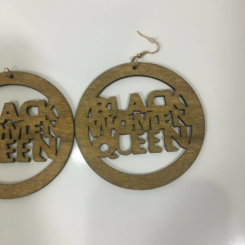 Black Woman Queen Fashion Earrings 2 Pairs New - Picture 4 of 7